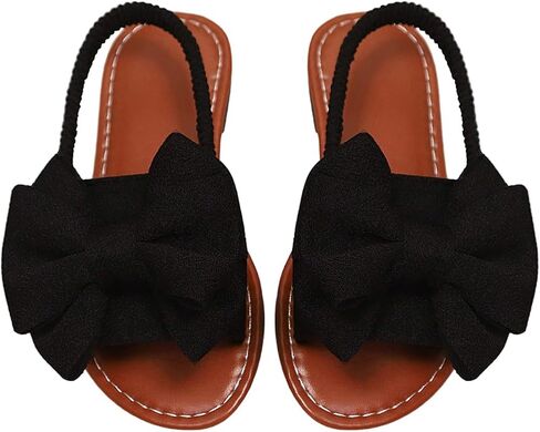 GORGLITTER Girl's Bow Sandals Dressy Ankle Strap Open Toe Cute Summer Wedding Beach Sandals in Saudi Arabia