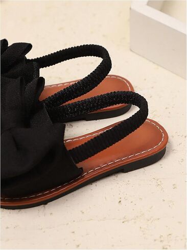 GORGLITTER Girl's Bow Sandals Dressy Ankle Strap Open Toe Cute Summer Wedding Beach Sandals in Saudi Arabia