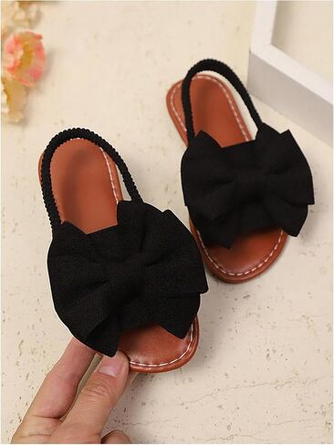 GORGLITTER Girl's Bow Sandals Dressy Ankle Strap Open Toe Cute Summer Wedding Beach Sandals in Saudi Arabia
