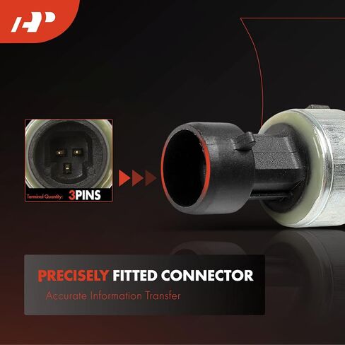 A-Premium Low Air Pressure Sensor [3 Pins] Compatible with Kenworth C500 2010-2016, K270 2013-2018, K370, KW45, KW55, T170, T2000, T270, T370, T400, T460, T660, T660 L6, T680, T700, T800, T880, W900 in Saudi Arabia