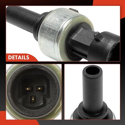 A-Premium Low Air Pressure Sensor [3 Pins] Compatible with Kenworth C500 2010-2016, K270 2013-2018, K370, KW45, KW55, T170, T2000, T270, T370, T400, T460, T660, T660 L6, T680, T700, T800, T880, W900 in Saudi Arabia
