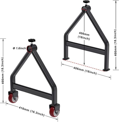 Lifeswell Wire Spool Rack, Portable Cable Caddy, Steel Fully welded Wire Rack Dispenser for up to 28" Diameter Spools, 220 lbs Capacity, Black in Kuwait
