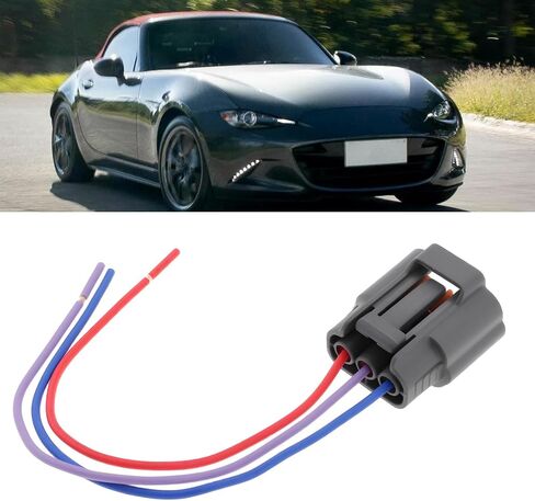 2pcs 3Pin Ignition Coil Connector Harness 6195-0009 6195-0012 Compatible with Mazda MX5 in Saudi Arabia