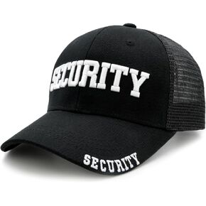 قبعة Waldeal Security Trucker للرجال والنساء، قبعة بيسبول شبكية مطرزة وقابلة للتعديل لحراسة الأمن in Kuwait