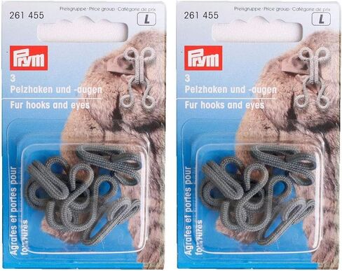 Prym Fur, Gray, 3 PC Hooks Eyes, One Size, 3 Count in Saudi Arabia