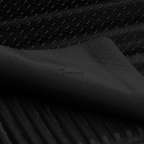 Black Rubber Diamond Plate Truck Bed Floor Mat Liner Compatible with 02-18 Dodge Ram / 19-22 Classic 8 Feet (96") Long Bed in Saudi Arabia