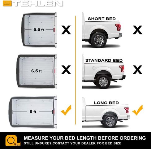 642167828938 Compatible with 2004-2014 Ford F150 8 Feet (96") Long Bed Rubber Diamond Plate Truck Bed Mat - Black in Saudi Arabia