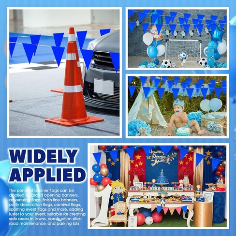 100ft Pennant Safety Flags Flagging Banner Warning Flags Marking Flags for Parking Lot Events, Hazardous Areas,Traffic Control,Sporting Events,Outdoor Marker Construction,7x10inch(Orange) in Kuwait