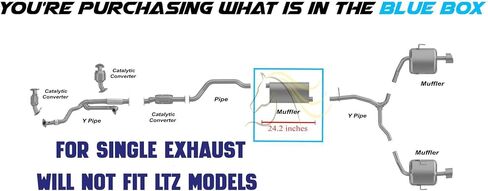 Exhaust Front Flex Y Pipe Compatible for 2009-2017 Chevy Traverse 3.6L | Stainless Steel | Northeastern Exhaust | Free Gaskets Included | Automotive Replacement Part in Saudi Arabia