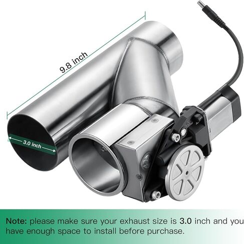 Electric Exhaust Cutout 2.5 Inch with Elbow Muffler Exhaust Valve Kit with One Controller Remote Kit in Saudi Arabia