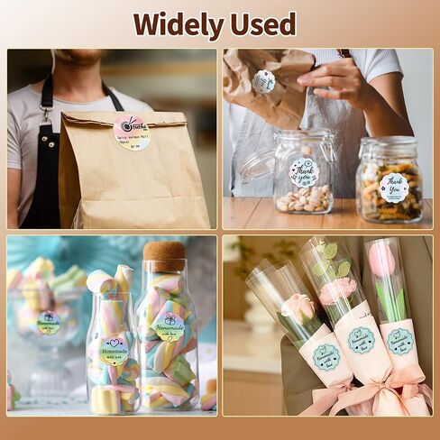 ملصق زهرة Memoking Rosy Clouds، مستدير 1.96 بوصة، 140 قطعة، متوافق مع ملصقات طابعة Phomemo M110 M220 M200 M120 M221 لتصميم شعار DIY، شكرًا in Kuwait