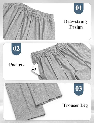 Mens Casual Pants for Men Elastic Waist Lightweight Loose Fit Pleated Slim Fit Casual Pants Tapered Cropped Trousers in Kuwait