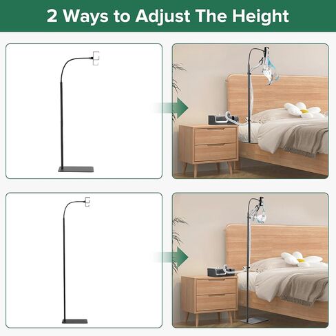 CPAP Hose Holder for Bedside -All-Metal Stand with Aluminum Hook |NoWall Drilling | Fits ResMed/Philips/AirSense Tubing | Helps Keep Hose Clean &Tangle-Free in Saudi Arabia