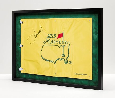 Golf Flag Display Frame, Magnetic Mount does not damage Flag (Black Frame/Gray Mat) in Saudi Arabia