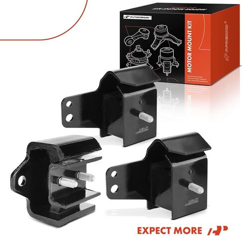 A-Premium 3PCS Engine Motor Mount and Transmission Mount Set Compatible with Nissan Pickup 1995-1997, D21 1986-1994, 2.4L, RWD, Replace# 1132009G00, 1121018G01 in Saudi Arabia
