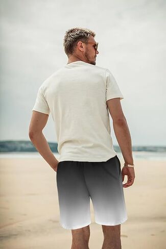 Men's Hawaiian Swim Trunks Quick-Dry Beach Shorts with Mesh Lining & Pockets for Swimming Surfing Vacation in Saudi Arabia