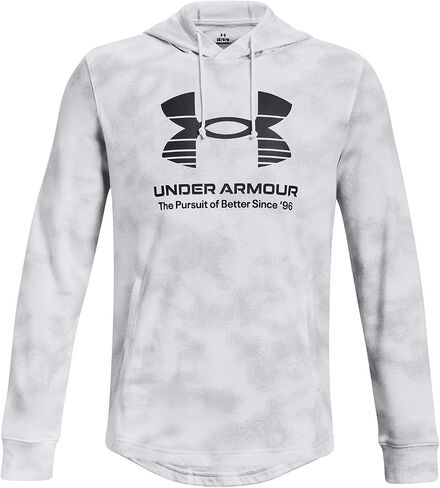 Under Armour UA Rival Terry Novelty Hoodie - 1377185-468 - Sonar Blue/Deep Periwinkle/Black - M in Kuwait