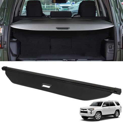 غطاء D-Lumina Cargo - متوافق مع 2010-2021 2022 2023 2024 Toyota 4Runner - أغطية أمان لصندوق الأمتعة الخلفي قابلة للسحب وواقي مضاد للسرقة، قماش in Saudi Arabia
