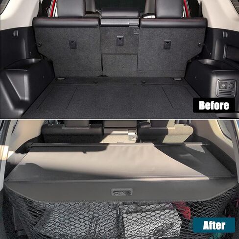 غطاء D-Lumina Cargo - متوافق مع 2010-2021 2022 2023 2024 Toyota 4Runner - أغطية أمان لصندوق الأمتعة الخلفي قابلة للسحب وواقي مضاد للسرقة، قماش in Saudi Arabia
