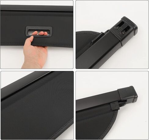 غطاء D-Lumina Cargo - متوافق مع 2010-2021 2022 2023 2024 Toyota 4Runner - أغطية أمان لصندوق الأمتعة الخلفي قابلة للسحب وواقي مضاد للسرقة، قماش in Saudi Arabia