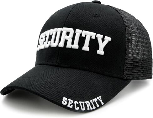 قبعة Waldeal Security Trucker للرجال والنساء، قبعة بيسبول شبكية مطرزة وقابلة للتعديل لحراسة الأمن in Kuwait