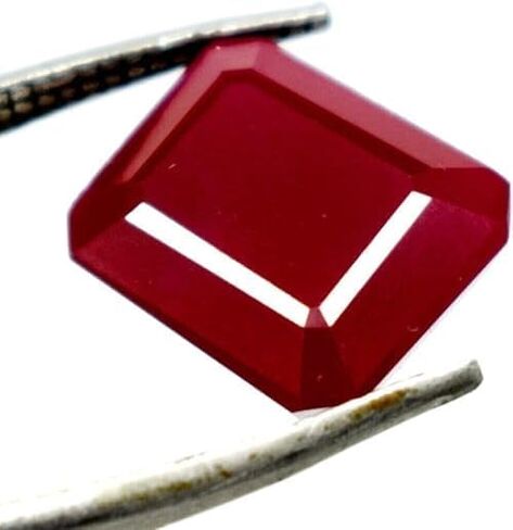 G&J 9 Ct Natural Red Beryl Bixbite Certified Emerald Cut Loose Gemstone Unisex Gift Best For Making Jewelry in Saudi Arabia