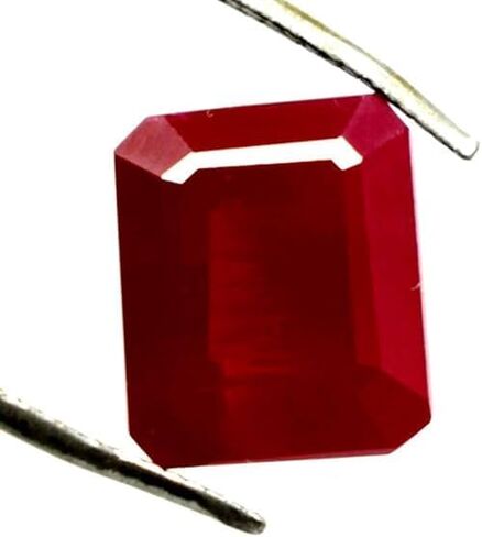 G&J 9 Ct Natural Red Beryl Bixbite Certified Emerald Cut Loose Gemstone Unisex Gift Best For Making Jewelry in Saudi Arabia