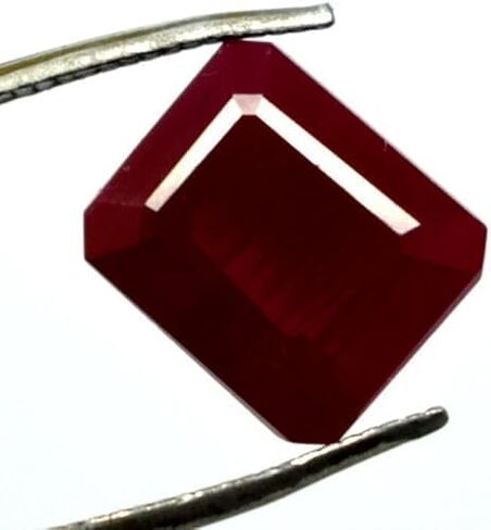 G&J 9 Ct Natural Red Beryl Bixbite Certified Emerald Cut Loose Gemstone Unisex Gift Best For Making Jewelry in Saudi Arabia