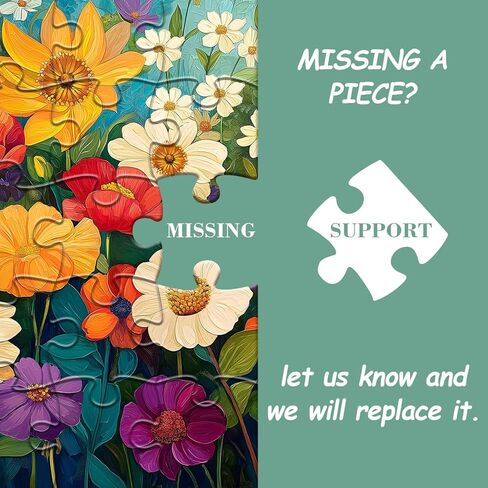 Flower Puzzles for Adults 1000 Pieces, Impossible Floral Puzzles, Colorful Rainbow Gradient Puzzle Hard，Challenging Spring Jigsaw Puzzles 1000 Pieces in Saudi Arabia