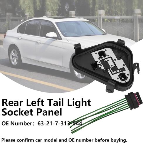Rear Left Tail Light Socket Panel for BMW 320i 328d 328i 335i M3 Replaces 63-21-7-313-043 63217313043 in Saudi Arabia