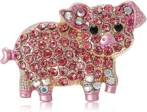 Rhinestone/Enamel Animals Brooch and Pins for Women Elegant Animals Brooches Jewelry Dress Accessories Birthday Gifts for Mom Wife in Kuwait