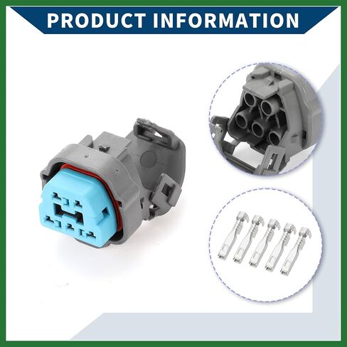 Motoforti Fuel Pump Connector Plug for Honda for Acura/Inner Female Wire Terminal Connector/Waterproof Plastic 2.2mm Series / 1 Set Gray 5 Pin Long-lasting in Saudi Arabia