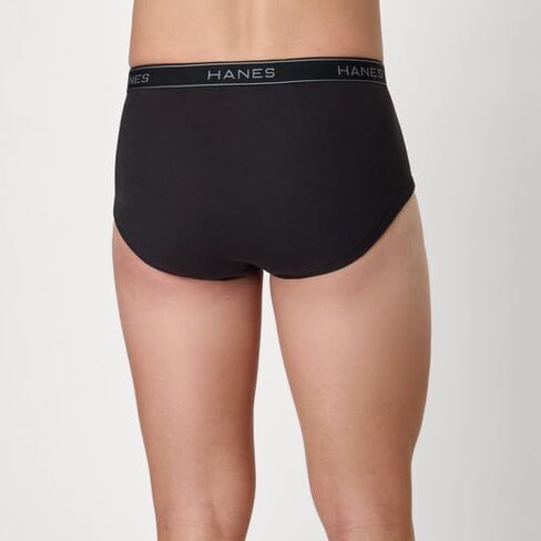 Hanes Pack، ملابس داخلية قطنية مصبوغة، ملابس داخلية ماصة للرطوبة للرجال، متوسطة الارتفاع، 12 قطعة in Saudi Arabia