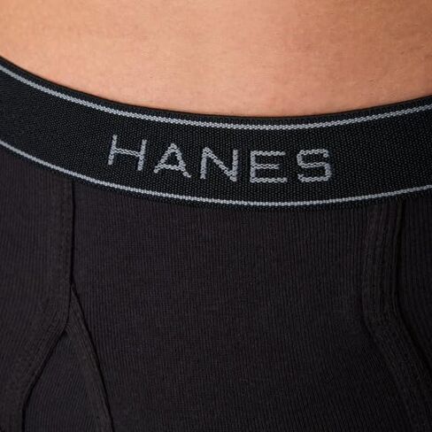 Hanes Pack، ملابس داخلية قطنية مصبوغة، ملابس داخلية ماصة للرطوبة للرجال، متوسطة الارتفاع، 12 قطعة in Saudi Arabia
