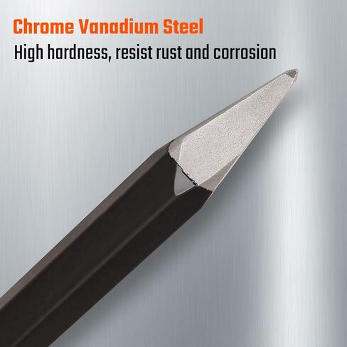 VANQUISH Heavy Duty 3 Inch Cold Chisel with Bi-material Hand Guard for Masonry (4709) in Saudi Arabia