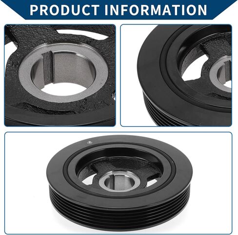 No.231243C201 Engine Harmonic Balancer Crankshaft Pulley for Kia Sorento 2011-2020 Harmonic Balancer Pulley Crank Pulley 6 Groove Durable in Saudi Arabia