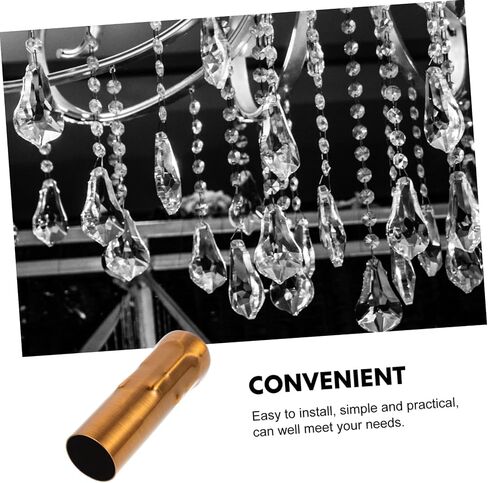 DECHOUS 6pcs Chandelier Candle Light Sleeves Elegant Lamp Parts for Ceiling Lamps and Chandeliers Home Decor and Stylish Crystals in Saudi Arabia