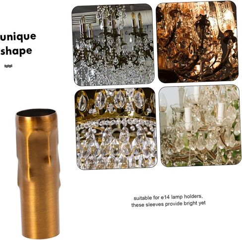 DECHOUS 6pcs Chandelier Candle Light Sleeves Elegant Lamp Parts for Ceiling Lamps and Chandeliers Home Decor and Stylish Crystals in Saudi Arabia