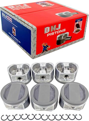 DNJ P655.20 مجموعة المكبس كبيرة الحجم لـ 2001-2004 / Nissan / Frontier، Xterra / 3.3L / SOHC / V6 / 12V / 3275cc / VG33ER in Kuwait