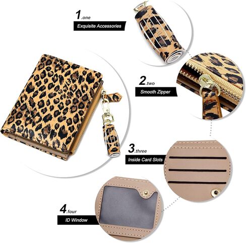 GEEAD Small Wallets for Women Bifold Slim Coin Purse Zipper ID Card Holder in Saudi Arabia