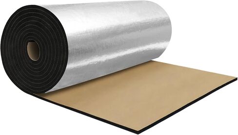 X AUTOHAUX 590mil 15mm 5.39sqft Sound Deadening Mat Glassfiber Heat Shield Material Self Adhesive for Hood Fender and Boat Engine Cover 39.37"x19.69" in Saudi Arabia