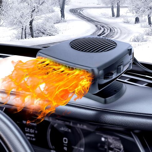 Portable Car Heater,12V 200W Fast Heating Defroster 2 in 1 Automobile Windshield Fast Heaters Car Heater That Plugs into Cigarette Lighter for Car, SUV, Trucks in Saudi Arabia