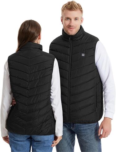 Heated Vest Women Men Heated Rechargeable Warm Vests Multiple Heating Zones Vest Plus Size Puffer Winter Coats 2025 in Saudi Arabia