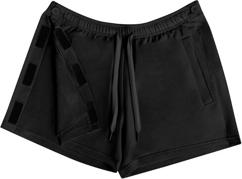 Tear Away Shorts for Women Side Split Open Breakaway Post Surgery Recovery Bottoms in Saudi Arabia
