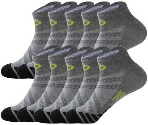 Short Socks for Men and Women, Comfortable and Breathable, Suitable for Sports and Fitness (10 Pairs) in Saudi Arabia