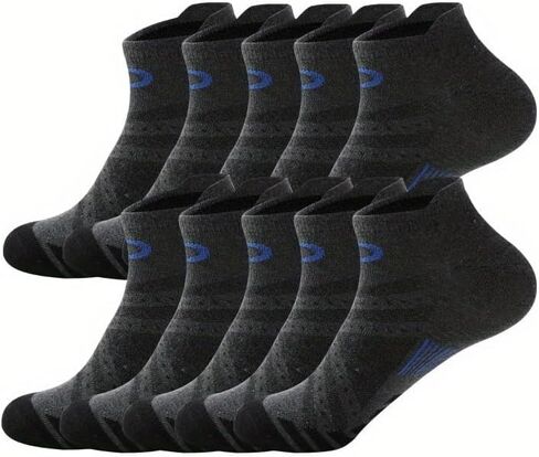 Short Socks for Men and Women, Comfortable and Breathable, Suitable for Sports and Fitness (10 Pairs) in Saudi Arabia