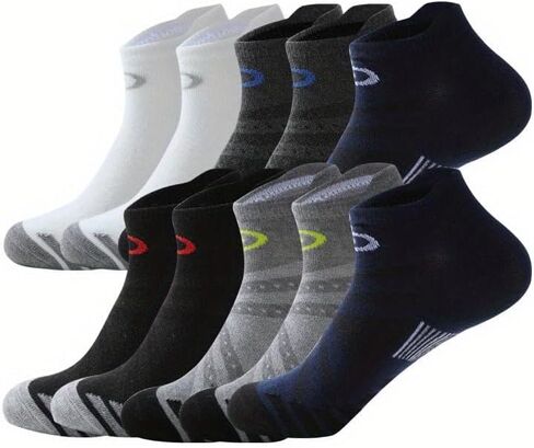 Short Socks for Men and Women, Comfortable and Breathable, Suitable for Sports and Fitness (10 Pairs) in Saudi Arabia