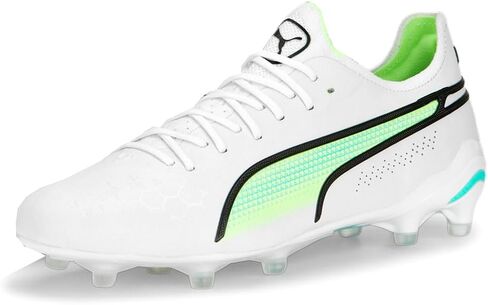 حذاء PUMA للسيدات King Ultimate Firm Ground/Ag لكرة القدم، أرضية ثابتة، العشب - أبيض - مقاس 7 M in Saudi Arabia