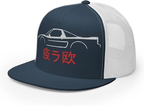 ثقافة السيارات اليابانية أصحاب NSX 90s JDM مراوح السيارات اليابانية قبعة سائق الشاحنة 5 لوحة شبكة الظهر Snapback قبعة in Saudi Arabia