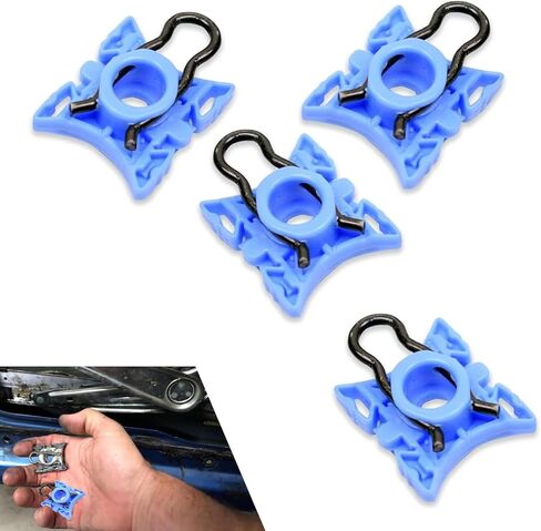 Shakas 4 PCS Window Glass Adjustment Slider, Lifting Glass Regulator Buckle, 0.42" Aperture Perfect Fit Modification Accessories, Universal for Most Cars Trucks (White) in Saudi Arabia